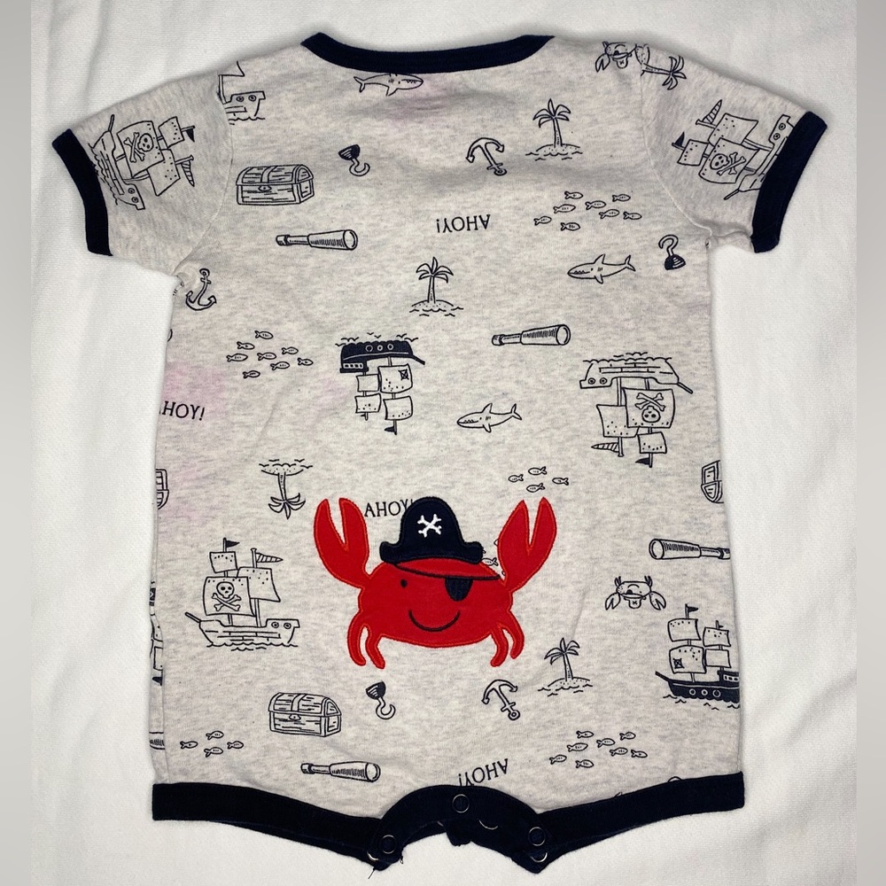 Infant Boys Romper with Crab